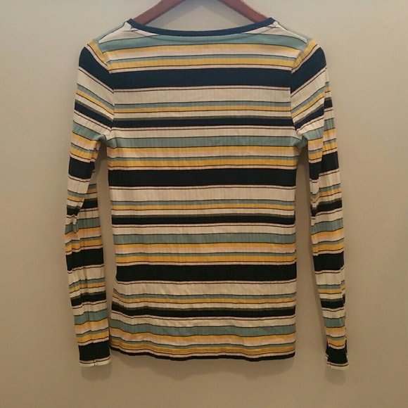 Anthropologie Postmark Striped Ribbed Top Small - Picture 7 of 7